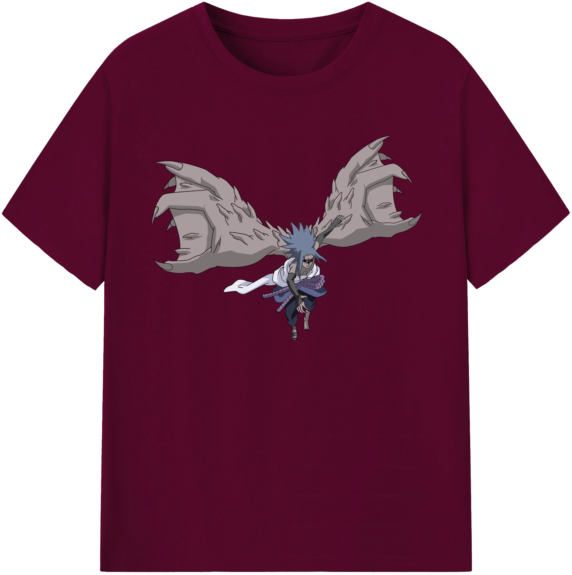 （画像用） NARUTO -ナルト- うちは サスケ Uchiha Sasuke レディースカジュアルプリントTシャツ（綿100％）